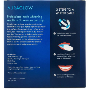 AuraGlow Deluxe Home, le système de blanchiment des dents