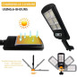 Gloriy Solar Security Light: Motion Sensor, Wide Angle, Weatherproof - Ultimate Outdoor Protection
