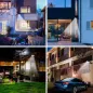 Brightscape: Lampe Solaire de Sécurité Extérieure avec Détecteur de Mouvement & Télécommande