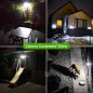 Lampe Solaire de Sécurité LED Claoner : Éclairage Extérieur Sans Fil, Détection de Mouvement & Étanchéité
