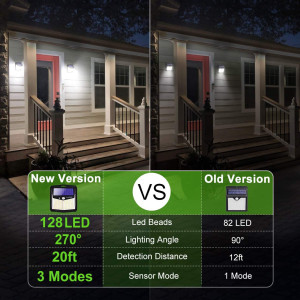 Claoner Solar Lights, the motion sensor street lights