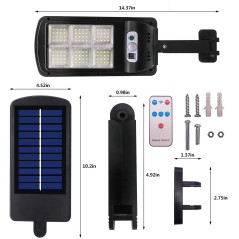 Sécurité Solaire Extérieure: Projecteur 96 LED avec Détecteur de Mouvement & Télécommande – Illuminez Votre Espace!