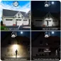 AmeriTop Lumière Solaire 800LM: Sécurité Optimale avec Détecteur de Mouvement 270°!