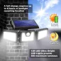 AmeriTop Lumière Solaire 800LM: Sécurité Optimale avec Détecteur de Mouvement 270°!