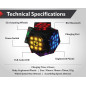 eX-Mars AI Robot Cube: Self-Scrambling Smart Cube with Timer - Solve it Like a Pro!