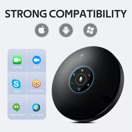 eMeet M2 Max: Son Impeccable pour Conférences Jusquà 15 Personnes!