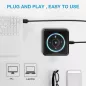 eMeet M0: Haut-Parleur Conférence USB avec Audio 360° Impeccable pour Réunions Claires