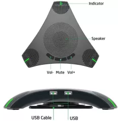 Goldensky speaker and mic, l'haut-parleur de conférence