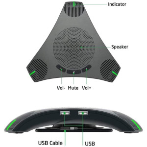 Goldensky speaker and mic, the triangular conference speaker