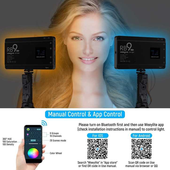 Weeylite RB9 RGB Video Light: Unleash Your Creative Vision with Pro-Quality Lighting! Weeylite RB9 RGB Video Light: Unleash Your Creative Vision with Pro-Quality Lighting!