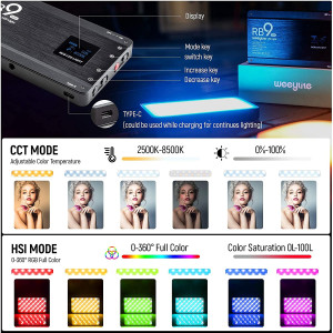 VILTROX Weeylite RB9, la plaque d'éclairage portable