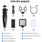 Kit Vlogger SYNCO 2: Créez des Vidéos Pro avec Microphone & Lumière LED pour Smartphone!