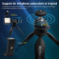 Kit Vlogger SYNCO 2: Créez des Vidéos Pro avec Microphone & Lumière LED pour Smartphone!