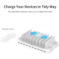 Alxum 120W Charging Station: Power Up 10 Devices at Once! Fast USB Charger Organizer