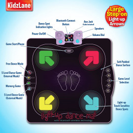 Tapis de Danse Kidzlane Sans Fil – Jeu Lumineux pour Enfants Actifs