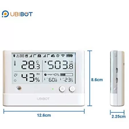 UbiBot WS1 Pro: Thermomètre Hygromètre Connecté - Surveillez Votre Environnement en Temps Réel!
