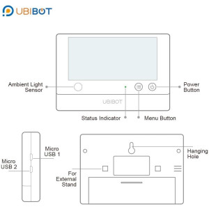 UbiBot WS1 Pro, le dispositif hygromètre et thermomètre