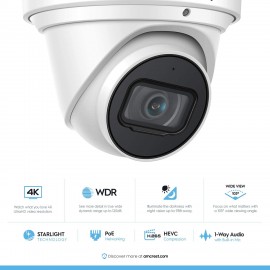 Caméra de Sécurité Amcrest 4K - Système de Surveillance UltraHD