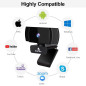 Webcam FHD NexiGo avec Autofocus : Capturez des Vidéos Impeccables et un Son Clair pour vos Appels et Streaming !