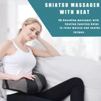 Détente Absolue: Masseur Shiatsu Cou & Épaules avec Chaleur - Soulagement Garanti!
