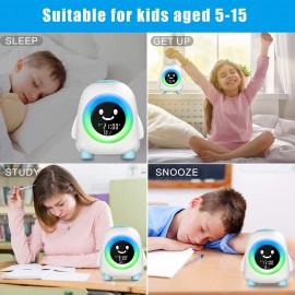 Cadrim Children's Light Alarm Clock – Wake Up with Fun Colors & Sounds