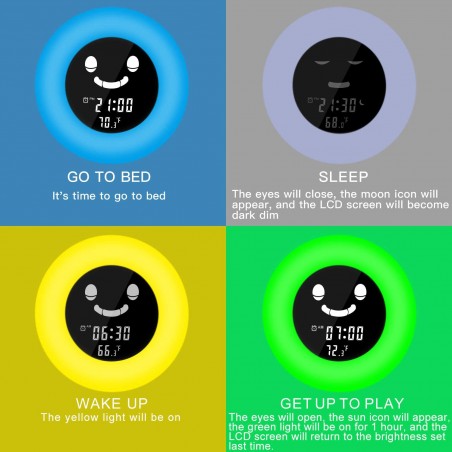 Cadrim Kids Alarm Clock, the digital alarm clock for kids