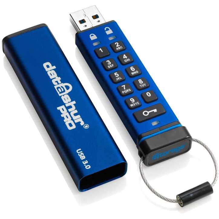 iStorage datAshur PRO 8GB: Clé USB Sécurisée avec Chiffrement Matériel - Protégez Vos Données Sensibles!