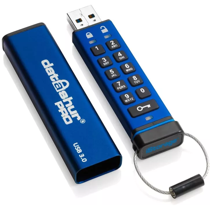 iStorage datAshur PRO 8GB: Clé USB Sécurisée avec Chiffrement Matériel - Protégez Vos Données Sensibles!