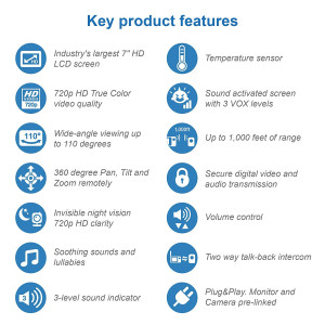 VTech VM919HD, le moniteur vidéo avec écran HD