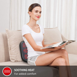 Snailax Smart App Control Shiatsu Back Massage with Heat (White)