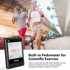 Lecteur MP3 Bluetooth 5.1 YFFIZQ 80Go : Écoutez, Enregistrez, Bougez ! + Carte 64Go Offerte