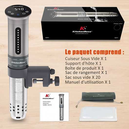 KitchenBoss KG310SFR, l'appareil de cuisine sous vide
