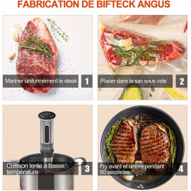 Cuiseur Sous Vide KitchenBoss : Cuisine Gourmet Précise