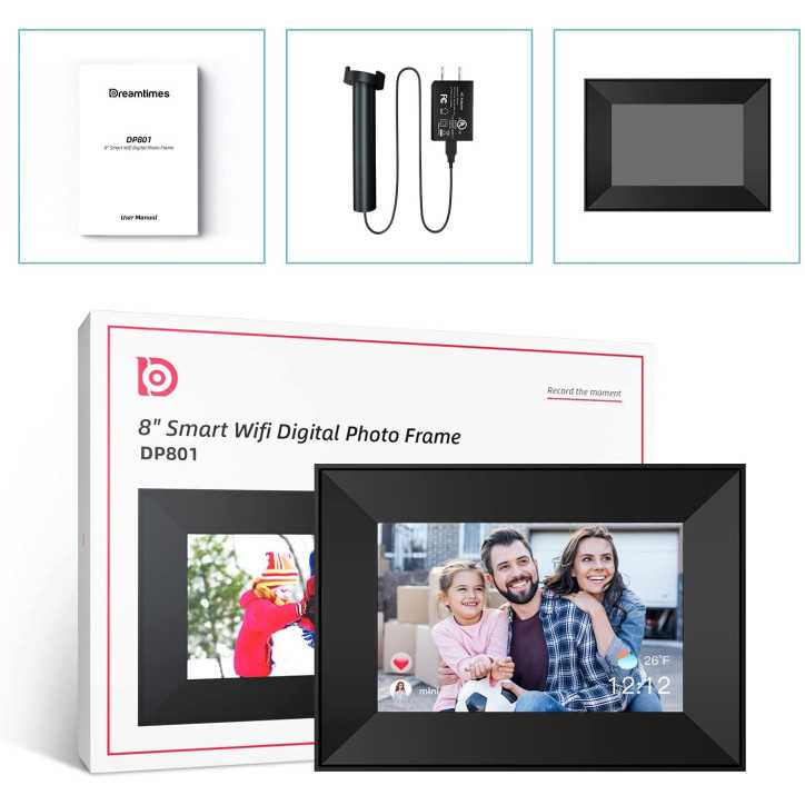 Dreamtimes Smart Digital Picture Frame: Share Memories Instantly with Family - 8 IPS Display Dreamtimes Smart Digital Picture Frame: Share Memories Instantly with Family - 8 IPS Display
