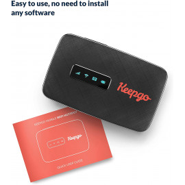 Carte SIM Globale Keepgo - 1Go de Données, Couvre 100+ Pays