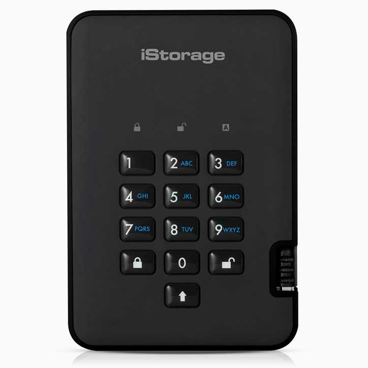 iStorage diskAshur2 1TB: Military-Grade Encrypted Hard Drive - Secure Your Data Now!