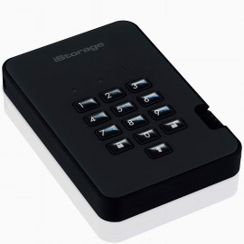 iStorage DiskAshur HDD IS-DA2-256-1000-B | Secure External Hard Drive