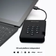 iStorage DiskAshur HDD IS-DA2-256-1000-B, le disque dur sécurisé