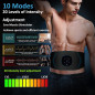 Yonars EMS : Ceinture Abdominale Tonifiante Rechargeable - 10 Modes, 20 Intensités pour des Abdos en Béton!