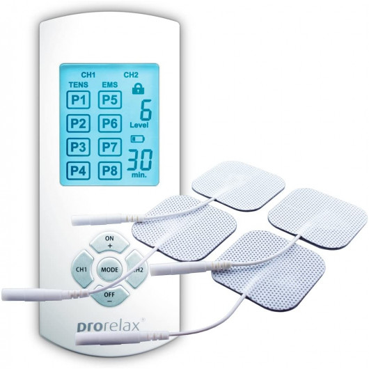 Prorelax Duo Comfort TENS+EMS, the muscle stimulation device