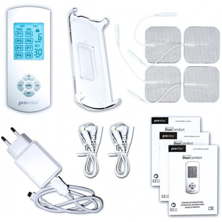 Prorelax Duo Comfort TENS+EMS, the muscle stimulation device