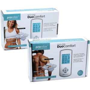 Prorelax Duo Comfort TENS+EMS, l'appareil de stimulation