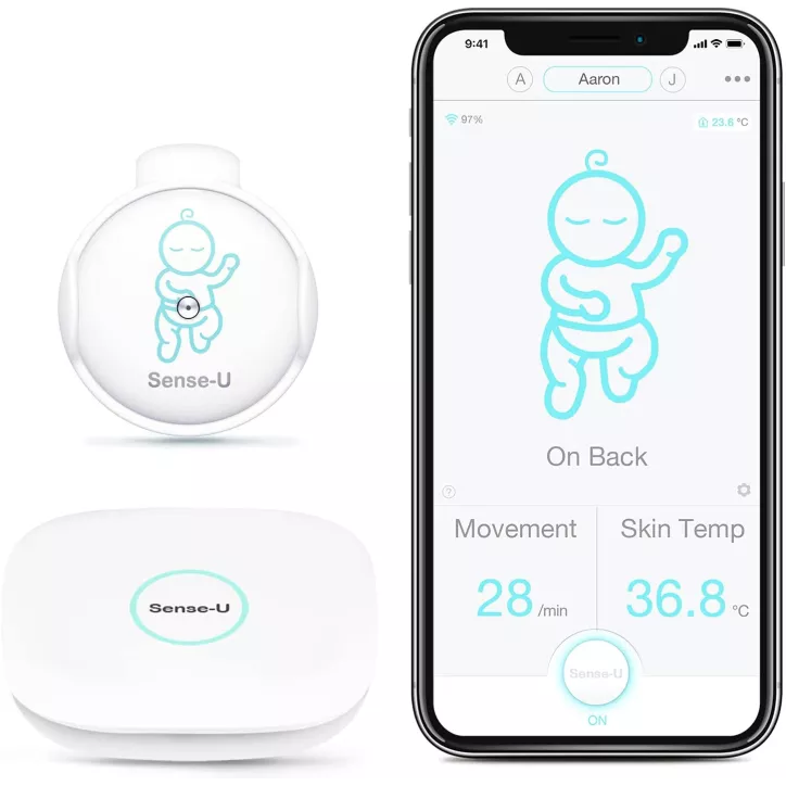 Sense-U Baby Monitor 3: Surveillance Respiratoire Bébé Nouvelle Génération - Paix dEsprit Garantie!