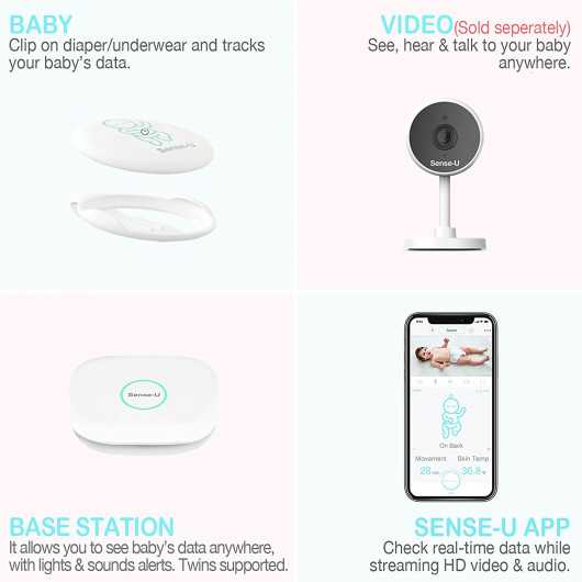 Sense-U Baby Monitor 2 SU-210T-BS, The smart baby monitor