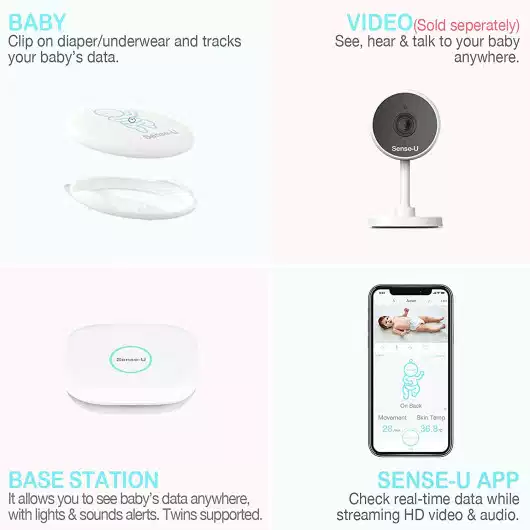 Sense-U Baby Monitor 2 SU-210T-BS, The smart baby monitor