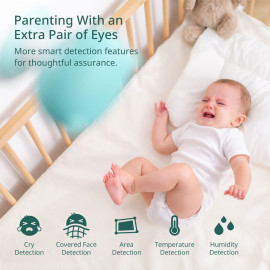 Moniteur Bébé Intelligent Pixsee - Caméra AI pour Sécurité Bébé