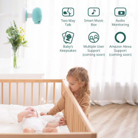 Moniteur Bébé Intelligent Pixsee - Caméra AI pour Sécurité Bébé