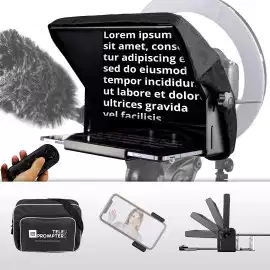 TeleprompterPAD iLight Pro 10, to work as TV professionals do