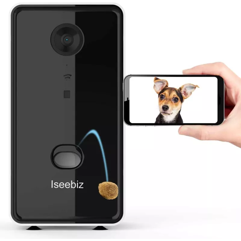 Iseebiz Pet Cam, la caméra distributeur