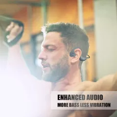 Swimaudios Open-Ear : Casque à Conduction Osseuse sans Fil, Écoute Ouverte et Sécurité